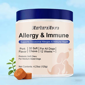 <span class=keywords><strong>Friandises</strong></span> à mâcher molles pour chiens : Soulagement des allergies et soutien immunitaire, à l'huile de chanvre et probiotiques, sans céréales, pour la santé de tous les chiens - Product Image 3