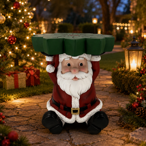 Sgabello da Giardino MGO Natalizio da 45cm, Statuetta di Babbo Natale, Pupazzo di Neve, <span class=keywords><strong>Cervo</strong></span>, Tavolino da Esterno, Decorazione per Patio e Giardino - Product Image 2