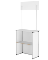 Portable Tradeshow Podium Table Affichage Exposition Comptoir Stand Stand Stand Foire avec Mur