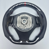 Volant en fibre de carbone personnalisé pour BMW Série E avec palettes de commande pour BMW E90 328i E87 E92 M3 E39 X5 E70 X6 E71 E82