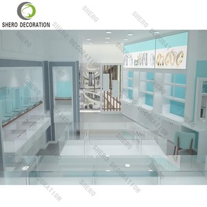 Mostrador de Exhibición de Joyería de Lujo, Diseño de Tienda de Joyería, Decoración Personalizada para Sala de Exhibición de Joyería - Product Image 1