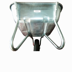 รถเข็นล้อเดียวโลหะชุบสังกะสีแบบยุโรปสำหรับงานหนัก - Product Image 5