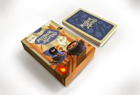 Cartes de jeu de société en carton personnalisées, boîte rigide avec dés et pions pour les soirées en famille et les jeux de table pratiques en voyage
