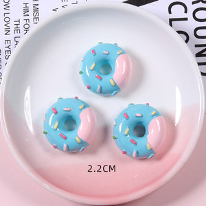 Venta caliente a granel Stock 3D moldes en miniatura Dot Donut Flatback Diy cabujones de resina - Product Image 5