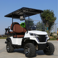 Voiturette de golf électrique élégante et stylée, tout-terrain, adaptée à l'extérieur