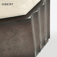 WBERT Nouveau design unique Champagne bicolore Velours-Fabriqué à la main Ice Crack Combinaison deux places pour le salon Meubles de maison