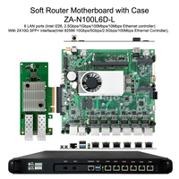Nouvelle carte mère Intel N100, boîtier de serveur pare-feu, routeur logiciel, passerelle, processeur intégré, prise en charge des ports filaires 10 Gbps, DDR4 max 16 Go