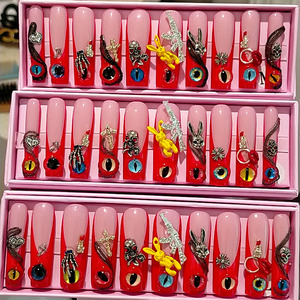 <span class=keywords><strong>Ongles</strong></span> press-on personnalisés faits à la main, nouvelle collection de <span class=keywords><strong>mode</strong></span> <span class=keywords><strong>2023</strong></span>, produit de luxe, taille XXL - Product Image 3