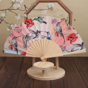 Wooden Painted <b>Hand</b> <b>Fan</b> with Bamboo Lining Classic Design - Product Image 4