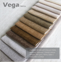 Tissu chenille 100 % polyester doux, largeur 145 cm, plusieurs couleurs, idéal pour canapé – Produit d'usine très demandé