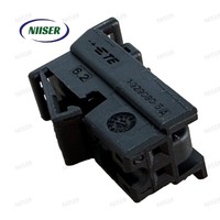 Boîtier de connecteur femelle 2 positions TE Connectivity 1-929080-5 MQS, PBT GF, automobile et industriel, noir, fil-fil, 2,54 mm