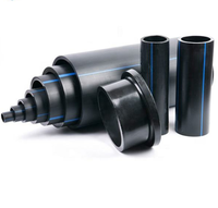 Tubería de HDPE ISO9001 PE100 SDR17 de 280 mm/24'' 36'' 3'' de Diámetro, Alta Presión, Vida Útil de Más de 50 Años, Estándar ISO4427