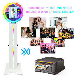 Gương chụp ảnh tự động kiểu Mỹ có đèn LED RGB, gương hình oval thần kỳ, tích hợp máy ảnh và máy in - Product Image 3