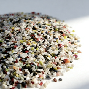 Granite auto-nivelant suspendu, sable coloré léger, motifs mélangés, semi-suspendu pour la construction de sols en époxy, 25 kg/<span class=keywords><strong>sac</strong></span> - Product Image 6