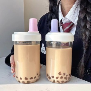Venta Directa de Fábrica, Vasos Reutilizables para Café de 500 ml y 850 ml, Botella de Plástico para Té de Burbujas, Boba, Leche, con Pajita - Product Image 6