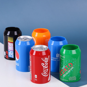 En stock: Funda de silicona antideslizante de estilo oculto para latas de <span class=keywords><strong>Coca</strong></span>-Cola, Sprite, Pepsi y Fanta de 355ml y 500ml. Protector de latas de <span class=keywords><strong>cerveza</strong></span>. - Product Image 1