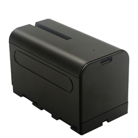 Batterie de caméra rechargeable NP-F750 5200mAh compatible avec NP-F970/F960/F950/F770/F570/F550/FX3/FX30/A7/Cano R5/Z8 - 12 mois
