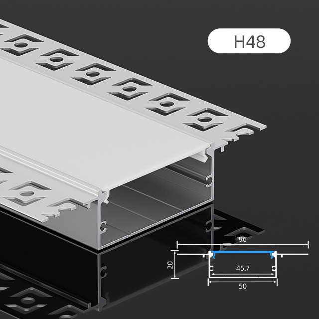 Customized Wall LED Ceiling Light Lighting Surface Mounted Strip Square Aluminums Housing LED Profile for Modern Office