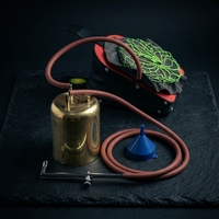 Ensembles de soufflets en cuir avec une chaudière en laiton, une torche, un conduit de chaudière en laiton, un entonnoir en plastique, outil de bijouterie