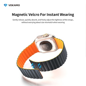 Bracelet ajustable de remplacement avec fermeture magnétique en silicone souple pour <span class=keywords><strong>Apple</strong></span> <span class=keywords><strong>Watch</strong></span> 38 40 41 42 44 <span class=keywords><strong>45</strong></span> 49 <span class=keywords><strong>mm</strong></span> - Product Image 3