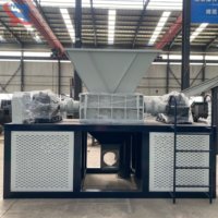 Broyeur à double arbre de type 1000 pour pneus usagés, caoutchouc, bois, métaux, équipement de recyclage