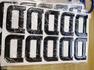 Numeri e Lettere in Resina Nera Impermeabile di Alta Qualità per Auto e Moto, Produzione Cinese - Product Image 4