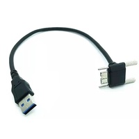 Kabel MM Male ke IC Male ke USB-A USB-B Micro-USB untuk Hard Drive Mobile & Transfer Data Ponsel Tembaga Hitam