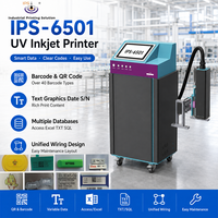 Printer Inkjet UV Elektrik Kecepatan Tinggi IPS-6501 155 M/menit 600 DPI Piezo Industri untuk Karton Plastik Logam