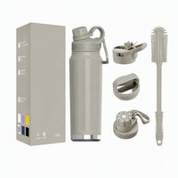Mug sport isotherme à double paroi en acier inoxydable 304 personnalisé avec isolation thermique de 12 à 24 heures, design portable et infuseur à thé