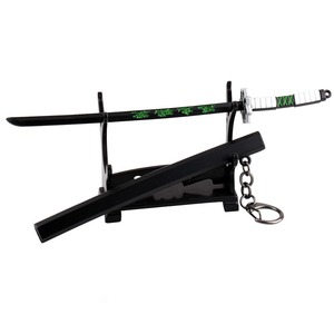 Porte-clés <span class=keywords><strong>Kimetsu</strong></span> No Yaiba 25cm, <span class=keywords><strong>19</strong></span> designs, style dessin animé, anime Demon Slayer, modèle épée en alliage, mousqueton métallique - Product Image 5