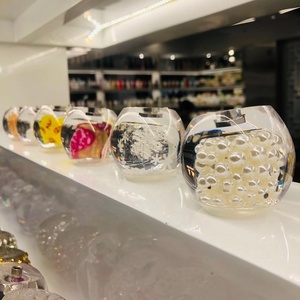 Gót Bóng Trong Suốt Với Ngọc Trai Bên Trong Để Làm Giày Sandal - Product Image 4