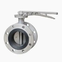 Vanne papillon en acier inoxydable CF8M / 316L avec siège en PTFE / RPTFE / PPL pour services chimiques