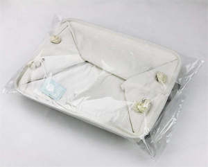 Pliable Toile Lin Salle De Bains Tissu De Rangement Panier À Linge Panier À Linge Panier À Linge Pliable Avec Poignées - Product Image 2