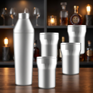 Ensemble de shaker à cocktails professionnel pour bar à domicile, mélangeur de boissons en acier inoxydable, idéal pour les fêtes, les événements et les barmen - Product Image 5