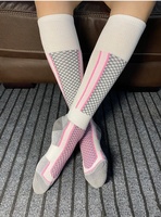 Chaussettes d'équitation unisexes en polyester respirant, personnalisables avec logo, pour entraînement sportif – Nouveau design tendance en gros