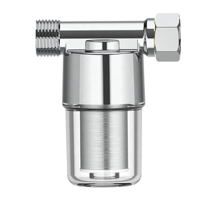 Purificador de Agua Previo a la Filtración, Malla de Acero Inoxidable de 40-60 Micras, Entrada y Salida de 1/2 BSP para Lavadoras y Baños Domésticos - Product Image 1