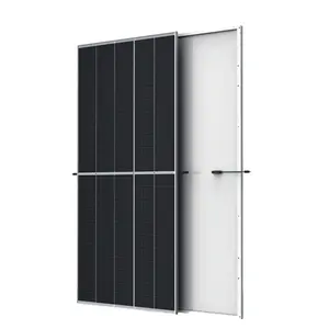 Stock USA UE Module TOPCon Pv Panneau solaire Panneaux solaires photovoltaïques 500w 550w Panneaux solaires bifaciaux tout noirs