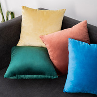 Coussin nordique en velours de couleur unie, 1pièce, oreiller moderne, efficace, pour canapé bureau, taille, de chevet