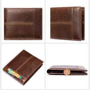 100% Genuine <strong>Leather</strong> Male Purses <strong>With</strong> <strong>Zip</strong> <strong>Coin</strong> <strong>Pocket</strong> Customize Logo <strong>Men</strong> <strong>Wallet</strong> and Card Holder Wholesale <strong>Leather</strong> <strong>Wallets</strong> <strong>Men</strong> - Product Image 5