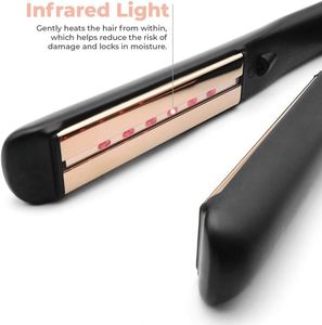 Plancha de Pelo Eléctrica Profesional 500F LCD con Queratina y Titanio, Calentamiento Rápido a 500 Grados, con 1 Año de Garantía - Product Image 3