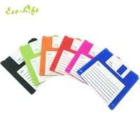 Eco-Life, Posavasos de Silicona con Forma de Disquete, 6 Colores, Posavasos de Silicona para Bebidas