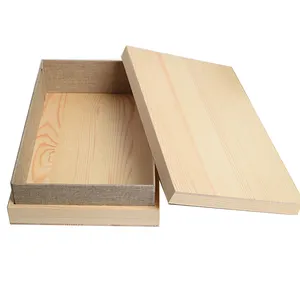 カスタム木製ティーボックス卸売無垢材ティーパッケージ刻まれたボックス天然松材記念品ボックス