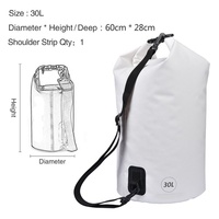 Bolsa Seca Impermeable de PVC con Logotipo Personalizado - Bolsa de Compresión Seca Enrollable, Bolsas Secas Flotantes para Natación
