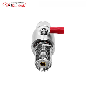Parafoudre coaxial RF UHF PL259 mâle vers SO239 femelle à montage mural 0-3 GHz avec tube à décharge de gaz pour radioamateur et radio <span class=keywords><strong>CB</strong></span> - Product Image 2