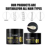 Gel coiffant végétalien personnalisé à marque privée, tenue extrême, longue durée, brillance intense, pour tresses et torsades