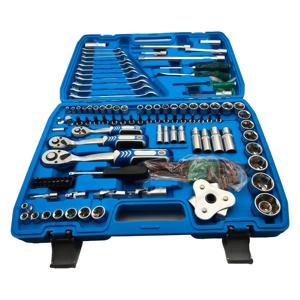 Outils de réparation universels de haute qualité pour voitures et camions, ensemble d'outils combinés à double usage, clé à cliquet, tournevis, 121 pièces - Product Image 3
