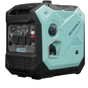 Super Silent 5500W Portable Gas <b>Generator</b> with Eco Mode & USB Ports - for Home Emergency Outdoor Use - Product Image 1