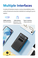 Projecteur vidéo Android W&F M2 540P avec batterie, affichage WIFI, pour maison intelligente, projecteur compact portable 4K