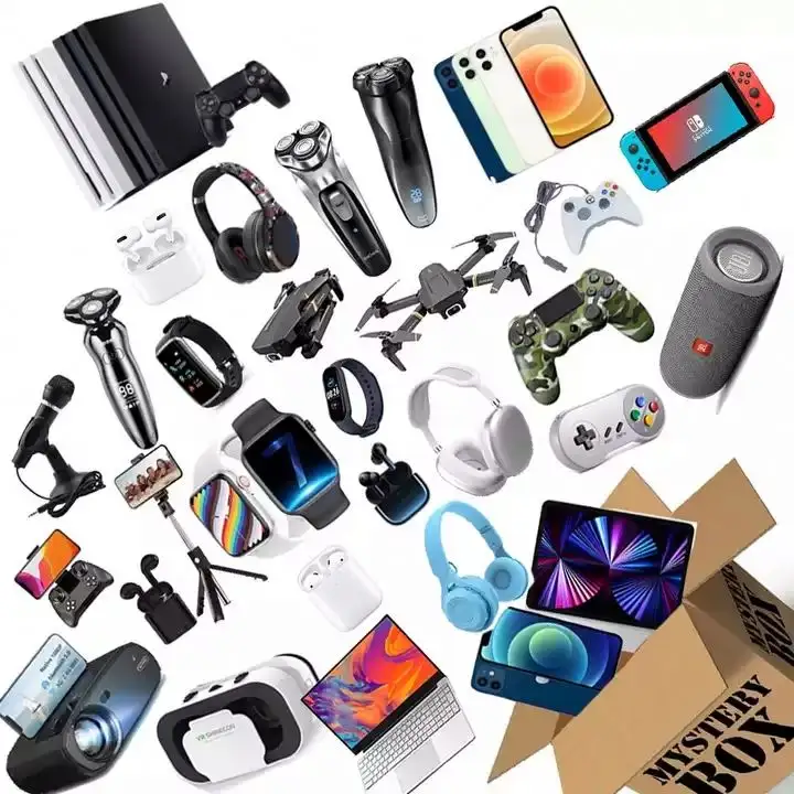 2023 Mystery Gift Box 3C Produtos Eletrônicos A Chance To Open: Fones de ouvido Speaker Smart Watch ,Gift Mystery Box