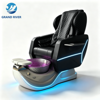 Chaise de pédicure spa à jet de vapeur magnétique électrique à prix de gros, ensemble chaise de pédicure et table de manucure